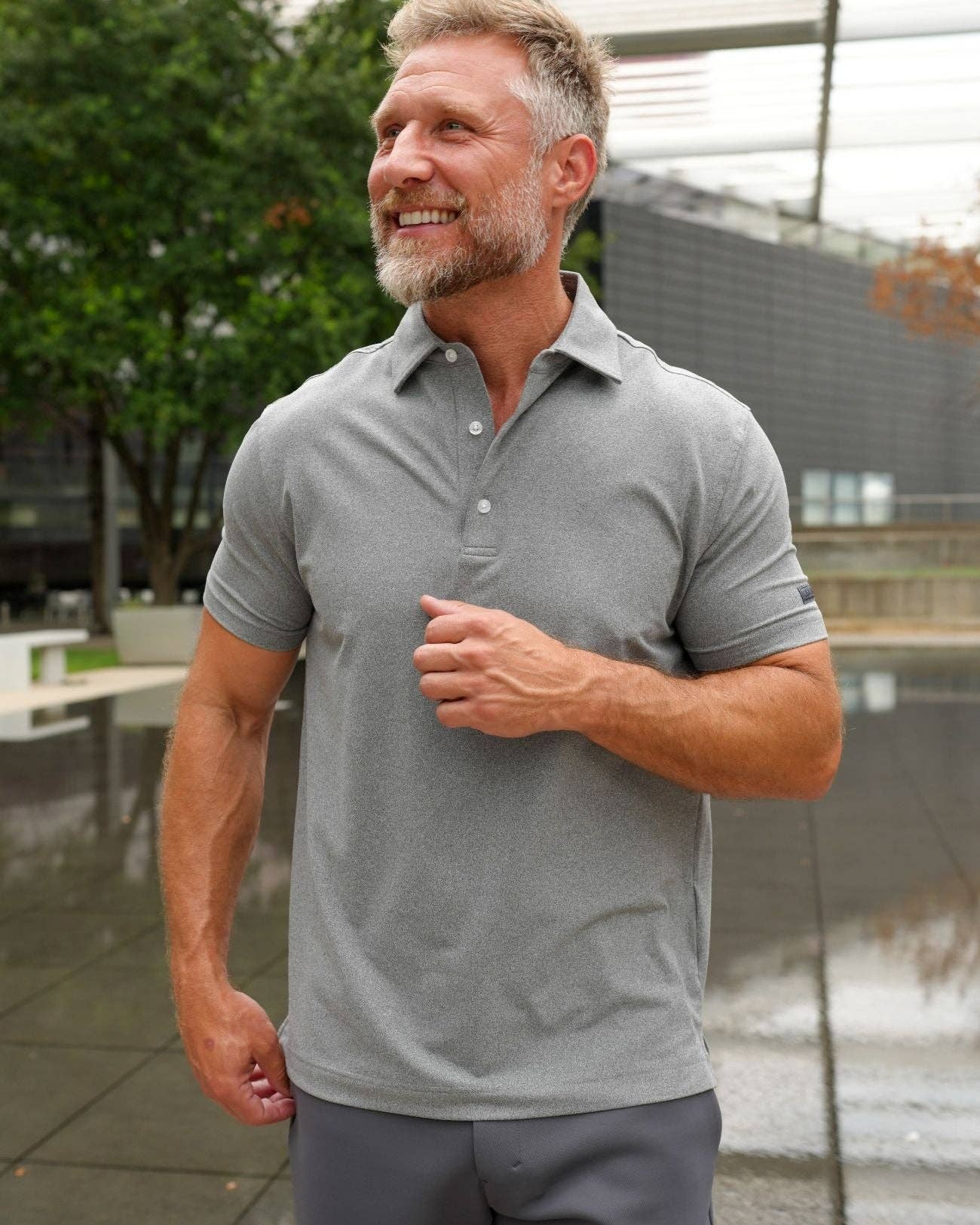 USA Palm - Wholesale Polo - Men's - Heathered Polo85