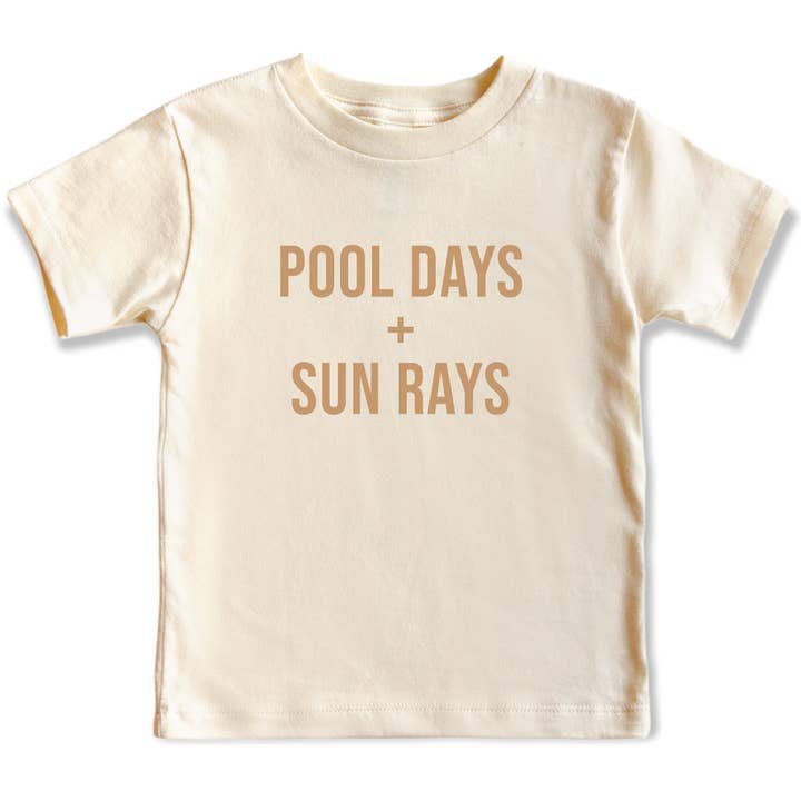 Holland Ave Clothing - Wholesale Screen Printed T-Shirt - Kids - Pool Days + Sun Rays | Kids Summer Clothes