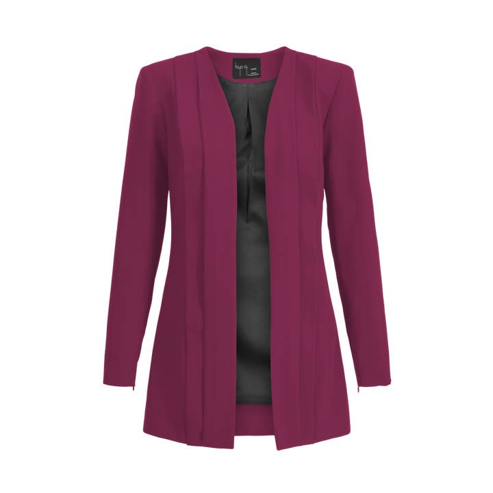 Blazer plissé Rebel Stretch - Fuchsia pour la vente par Layo G