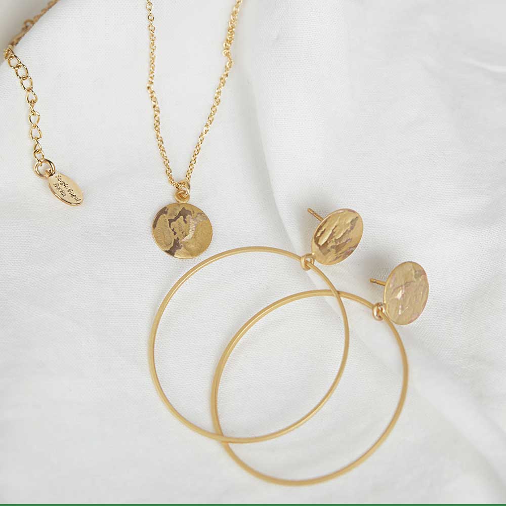 Sergio Engel jewellery - Wholesale Stud/Post Earrings - Pura Recycled 04 Creole Plug Earring in Matt/Gloss Look6