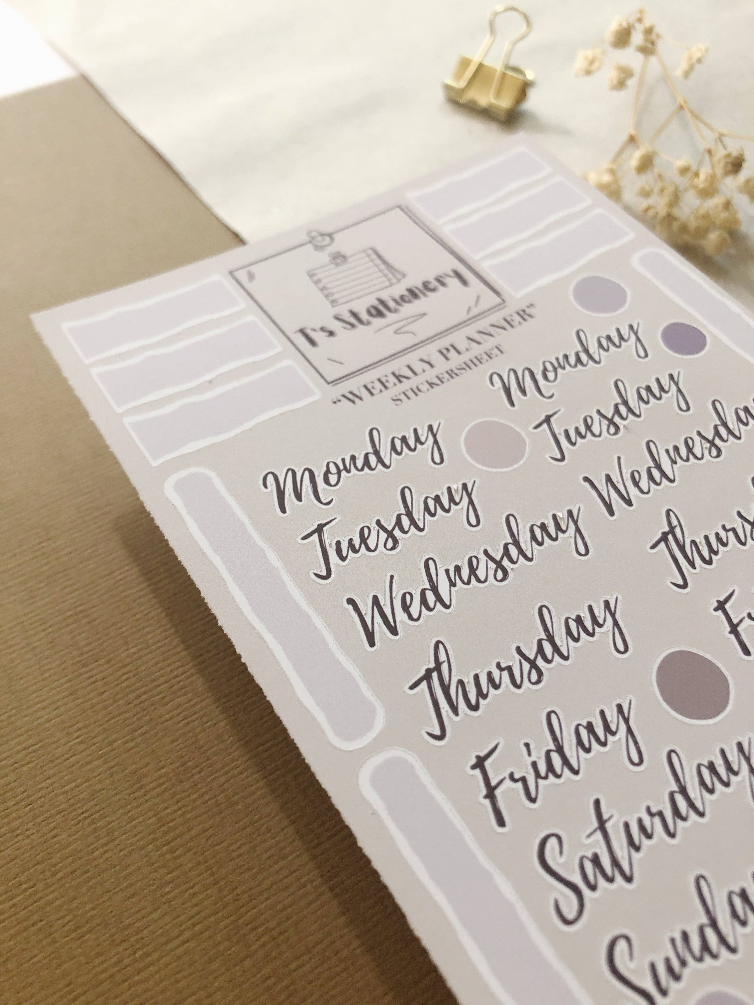 T's Stationery – wholesale Klistermärke – Veckostickers på ark1