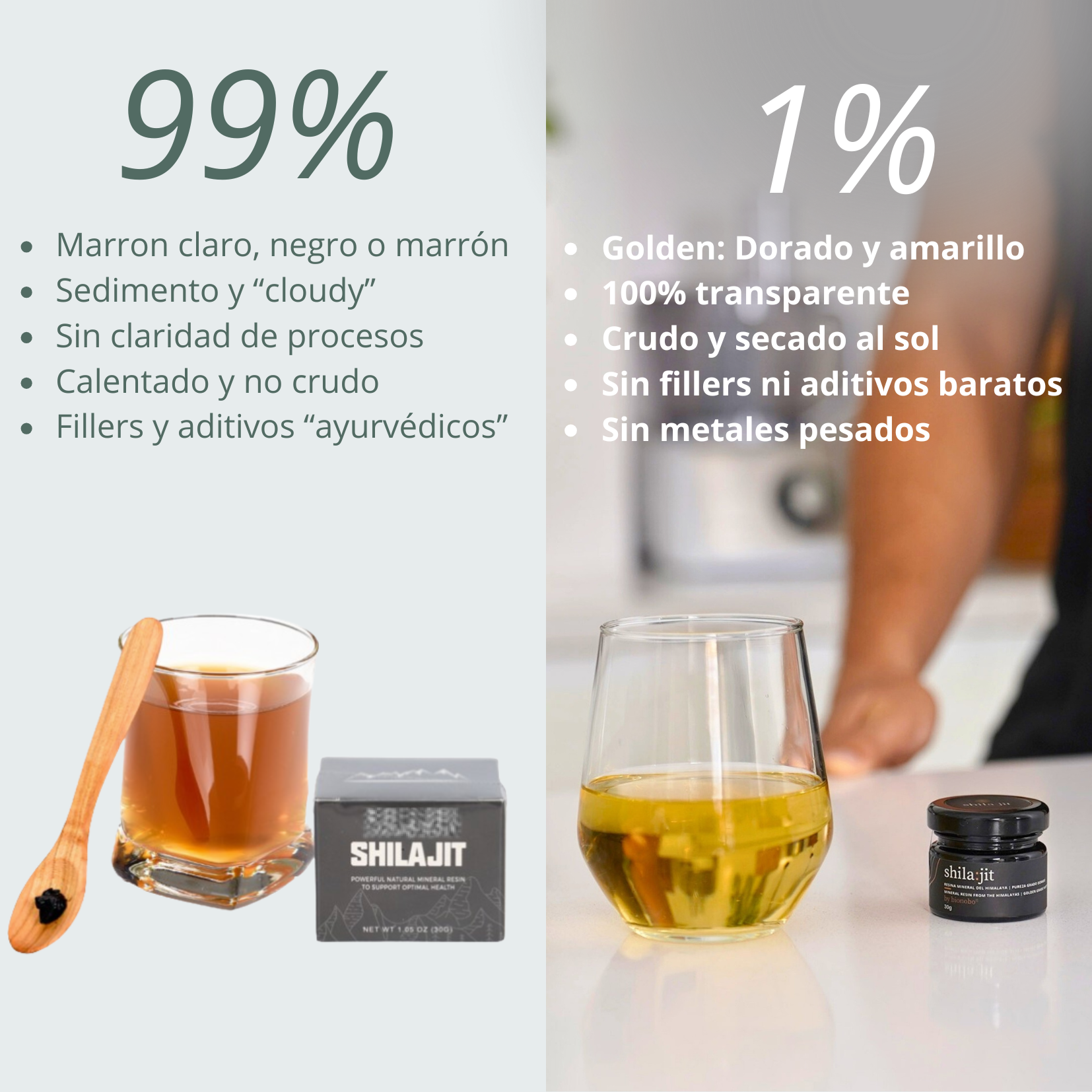 bionobo - Wholesale Oral Supplement/Vitamin - Shilajit Dorado | Crudo y secado al sol +5000m | 30g | 150+ Dosis diarias2