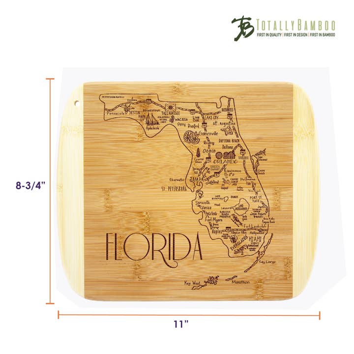Totally Bamboo - Wholesale Cutting Board - A Slice of Life Florida Cutting & Charcuterie Board