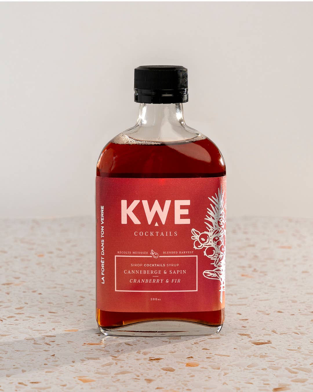 Kwe cocktails - Wholesale Cocktail Mix/Syrup - Cranberry & Balsam Fir1