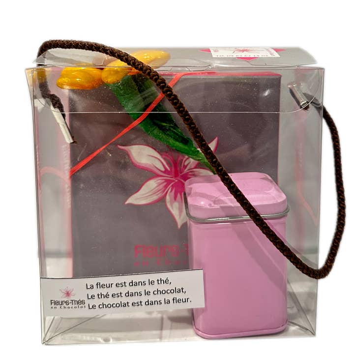 Box Place des Jacobins sugared almonds and chocolates for wholesale by Fleurs-Thés en chocolat
