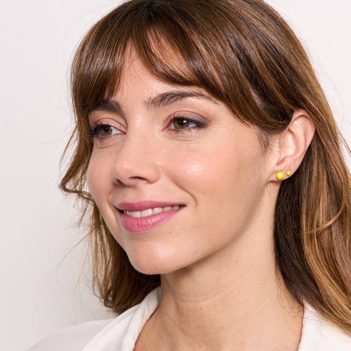 PENDIENTES BOLITA ESMALTADA Ø5MM para venta al por mayor de Argent Basic