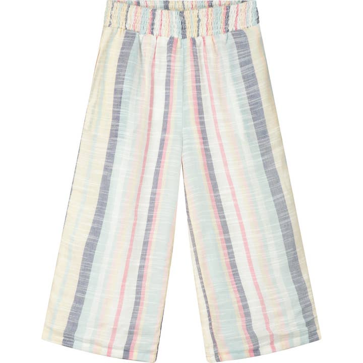 Pantalon à jambes larges à rayures pour la vente par Poppet & Fox