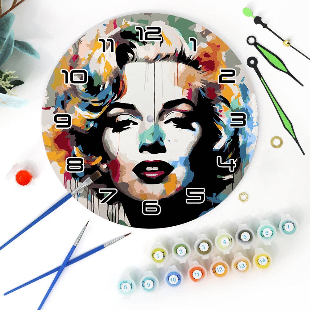Paint Your Numbers - Wholesale DIY Craft Kit - Paint the Moment – Pop Icon Clock Kit19