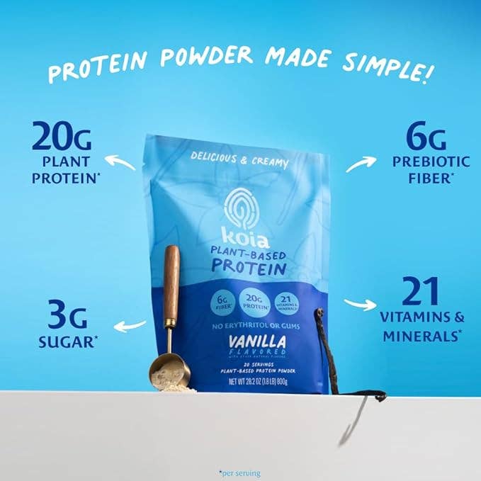 Koia - Wholesale Protein/Superfood Powder - Vanilla Protein Powder - 20 Servings2