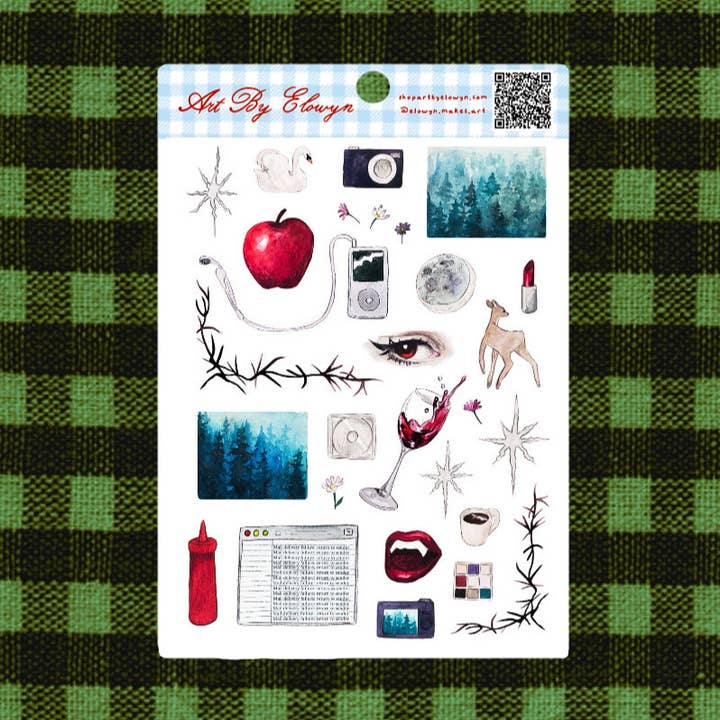 Art By Elowyn - Wholesale Sticker - Vampires Sticker Sheet0