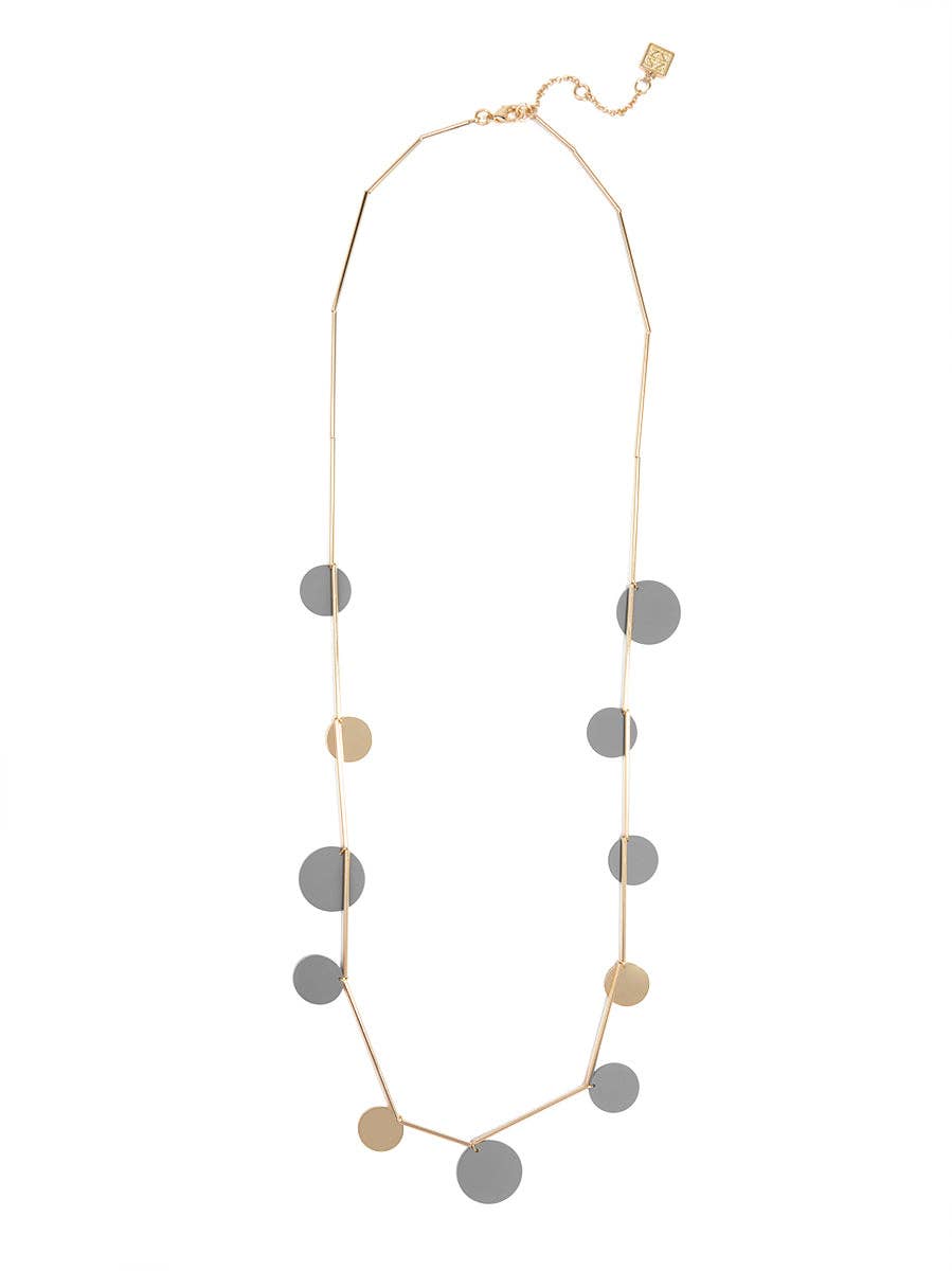 ZENZII Jewelry - Wholesale Bib Necklace - Flat Circle Long Necklace16