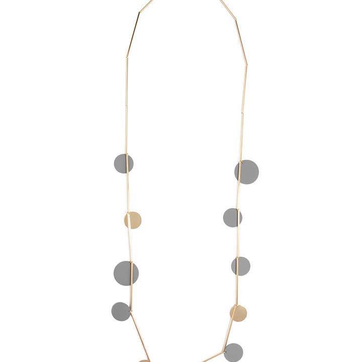 ZENZII Jewelry - Vendita all'ingrosso Collane a bavaglio - Collana Lunga a Cerchio Piatto16