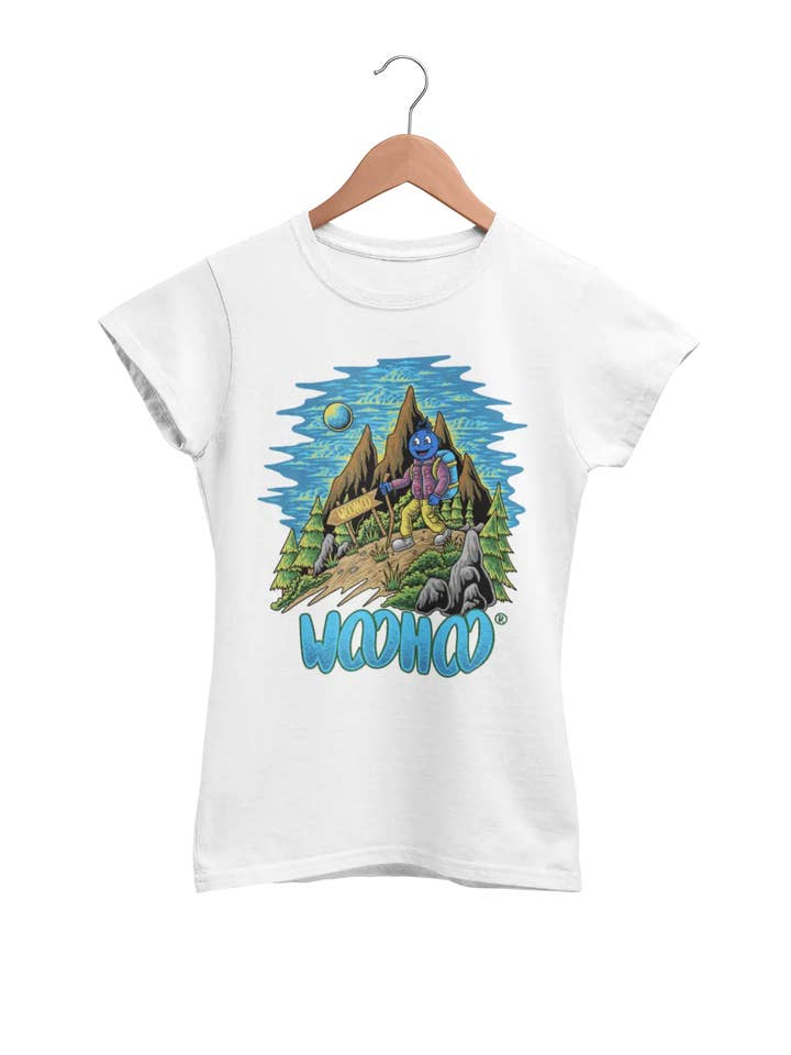 T-shirt « WooHooberry Outdoor Sports-Hiking » pour femme pour la vente par WooHoo Apparel