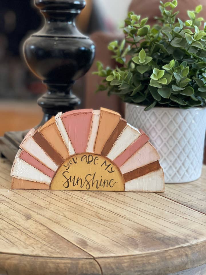Wood Sunshine Shelf Sitter/ home decor/sunshine decor for wholesale by STUDIO527