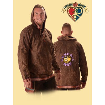 Sudadera con capucha bordada a mano con diseño de gato de Cheshire para venta al por mayor de Gypsy Rose