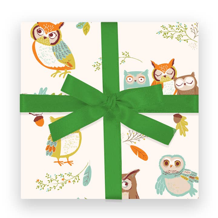 Gift Wrap | Owls for wholesale by Sea Urchin Studio