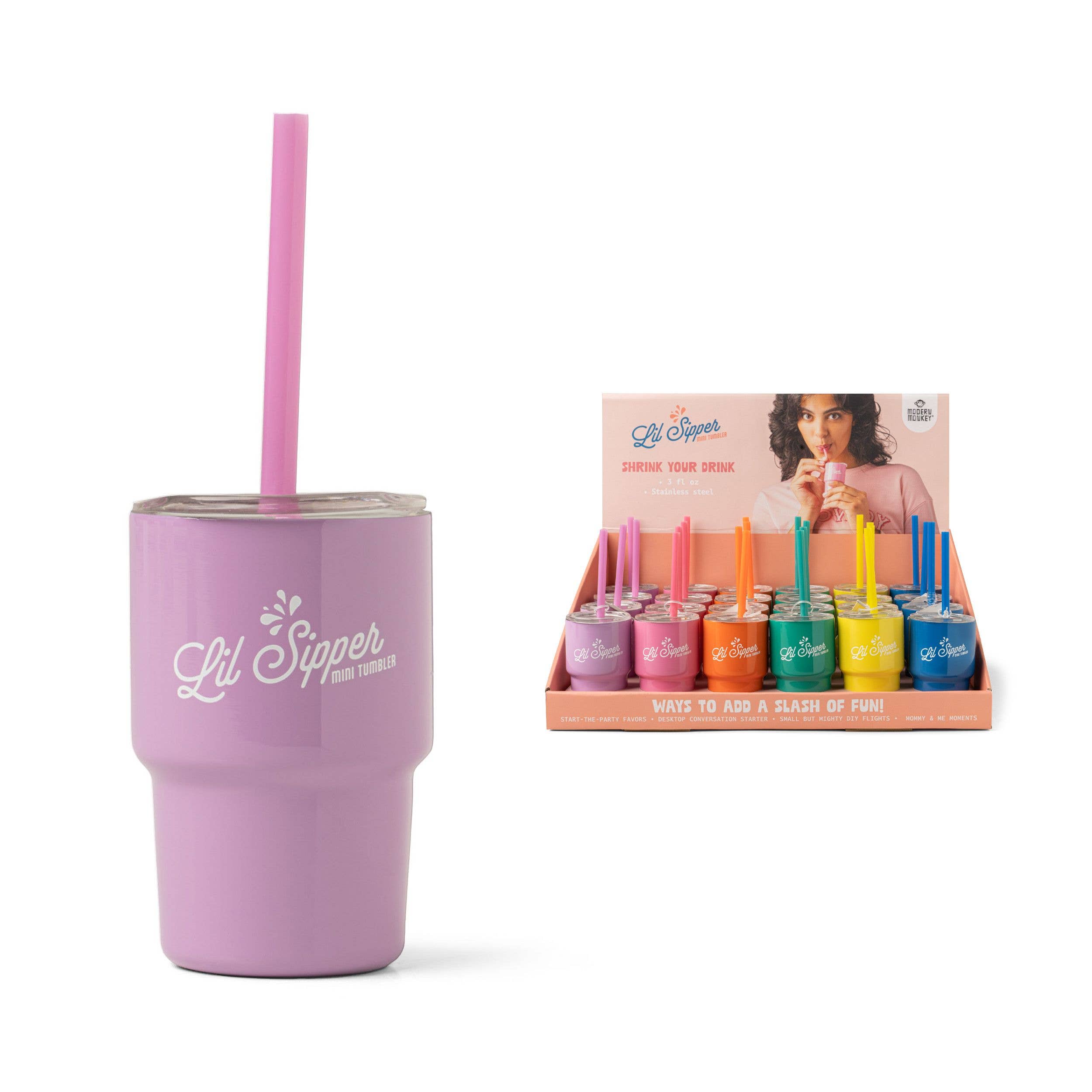 DM Merchandising – wholesale Isolerade dryckesvaror – Modern Monkey Lil' Sipper Mini-mugg på 90 ml0