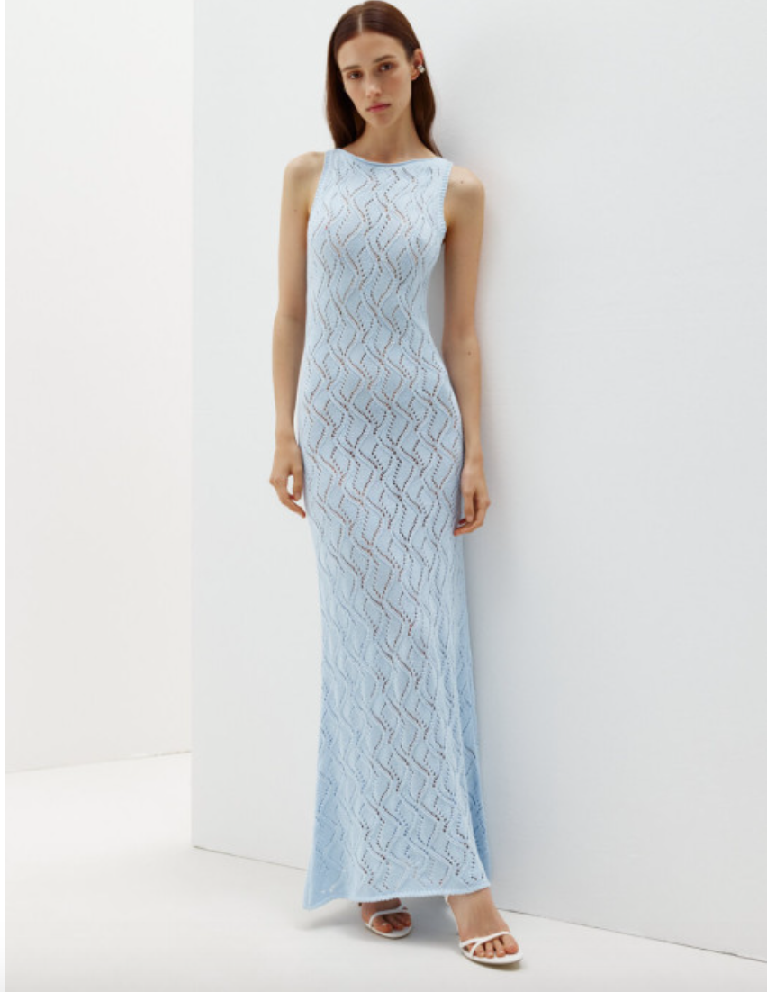 Nenya Fashion Limited - Wholesale Dress - Women's - Openwork Sleeveless Maxi Dress Rafaella2