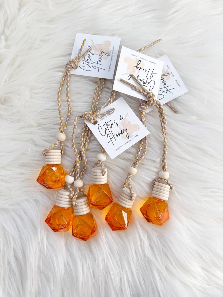 Citrus & Honey Car Diffuser for wholesale by Scented By Elle