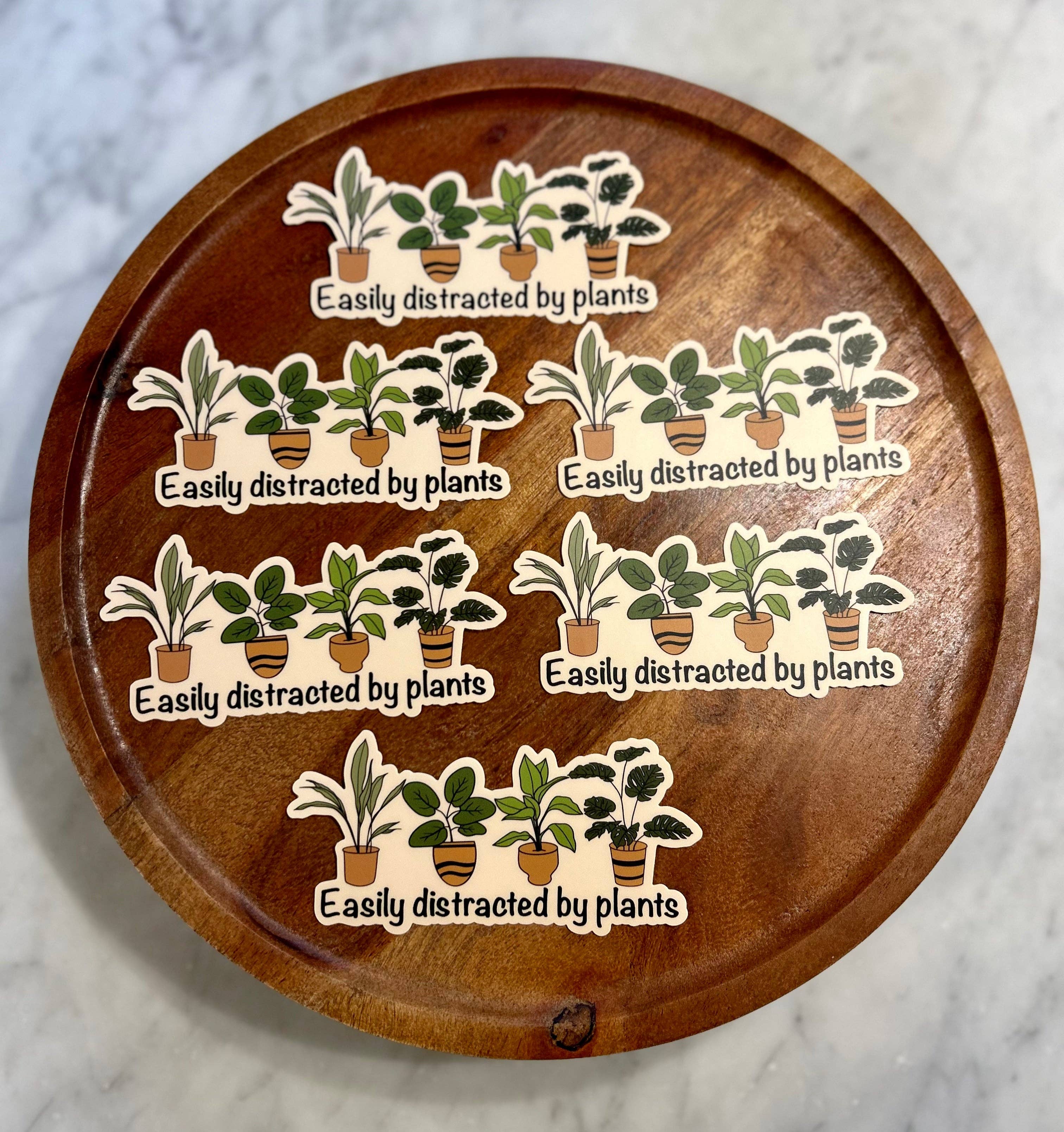 Axle Rose Co - Vente Autocollant - Autocollant « Facilement distrait par les plantes »2