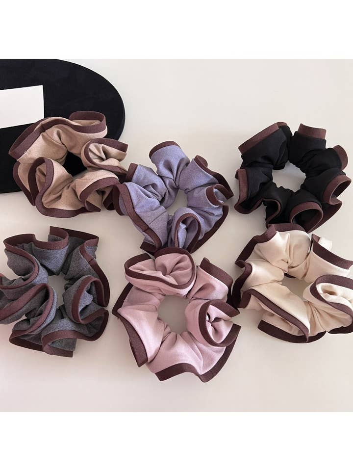 Gifty - Elegant Two-Tone Color-Block Scrunchie for wholesale by WEST AUSSIE SUPPLIES