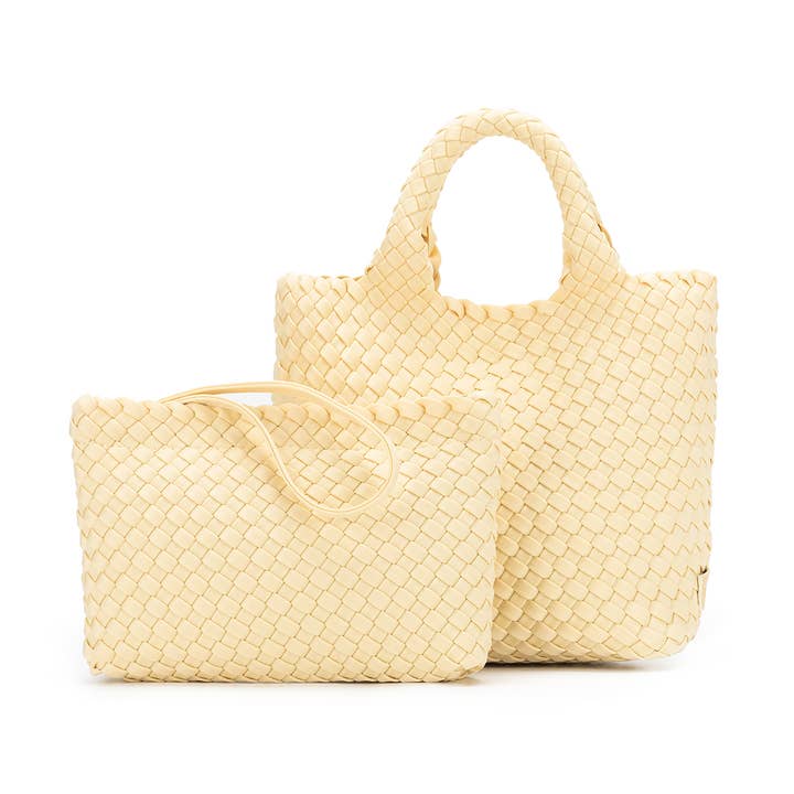 Borsa Mini Tote a 2 Pezzi Riviera Lemon per la vendita all'ingrosso da parte di BLACK CAVIAR DESIGNS