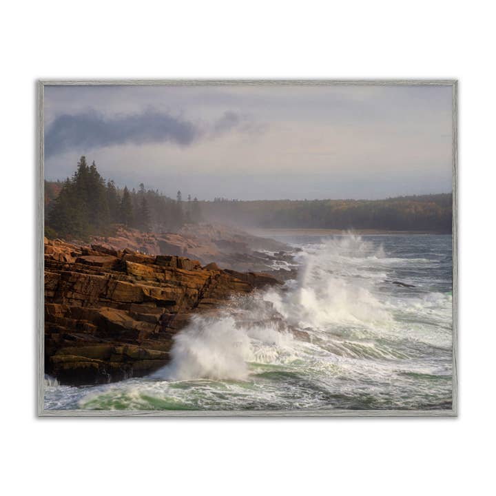 Stupell Industries - Wholesale Wall Sign - Rough Waves on Cliff - Framed Wall Art18