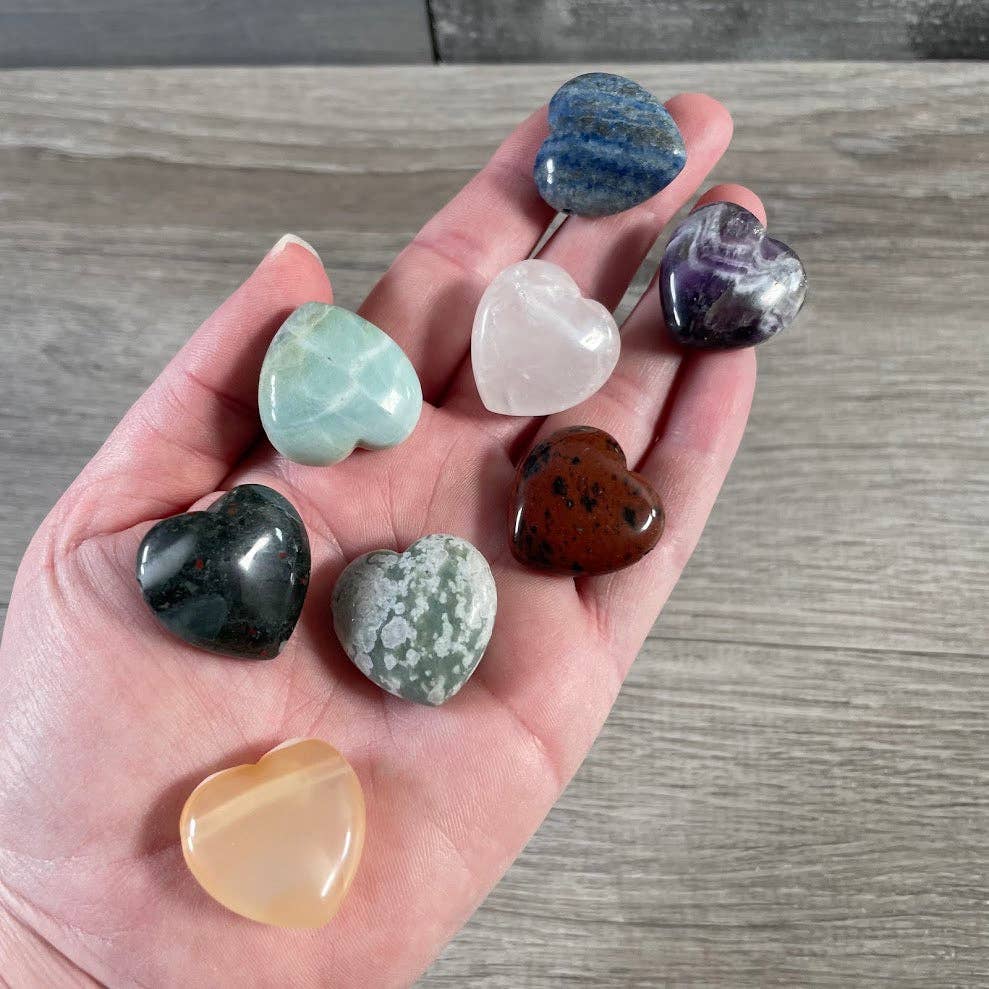 Keystone Crystals - Wholesale Spiritual Stone/Crystal - Gemstone Heart Pendants Wholesale – Strung or Loose24
