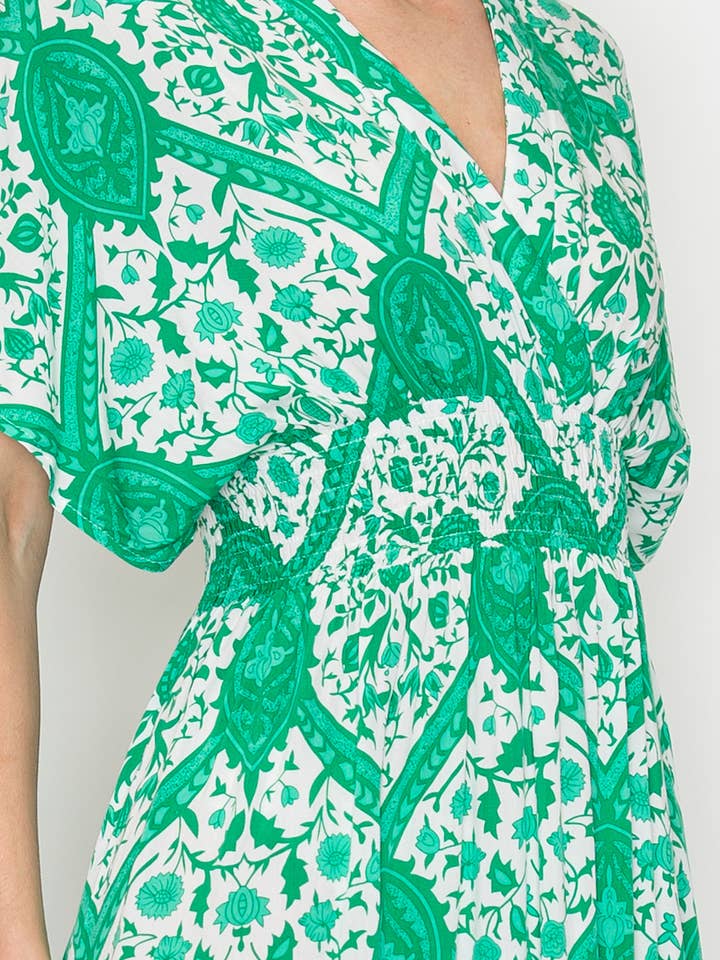 Overlap Front Midi Dress for wholesale by Azalea Boutique