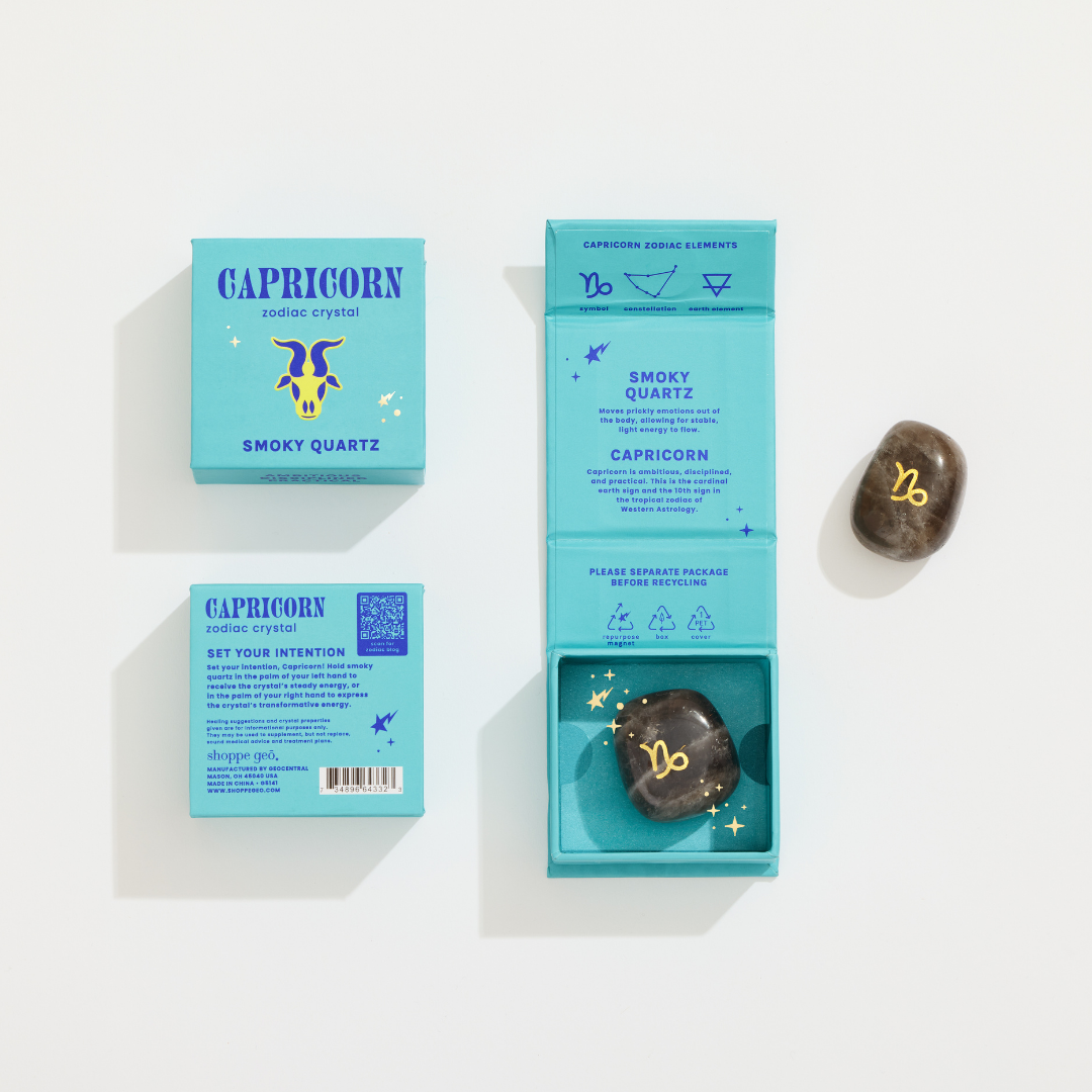 GeoCentral - Wholesale Spiritual Stone/Crystal - Capricorn Boxed Zodiac Crystal – Smoky Quartz4