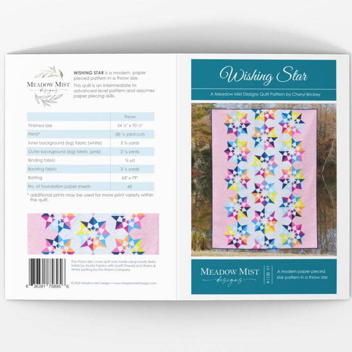 Wishing Star - Printed Pattern for wholesale by Meadow Mist Designs
