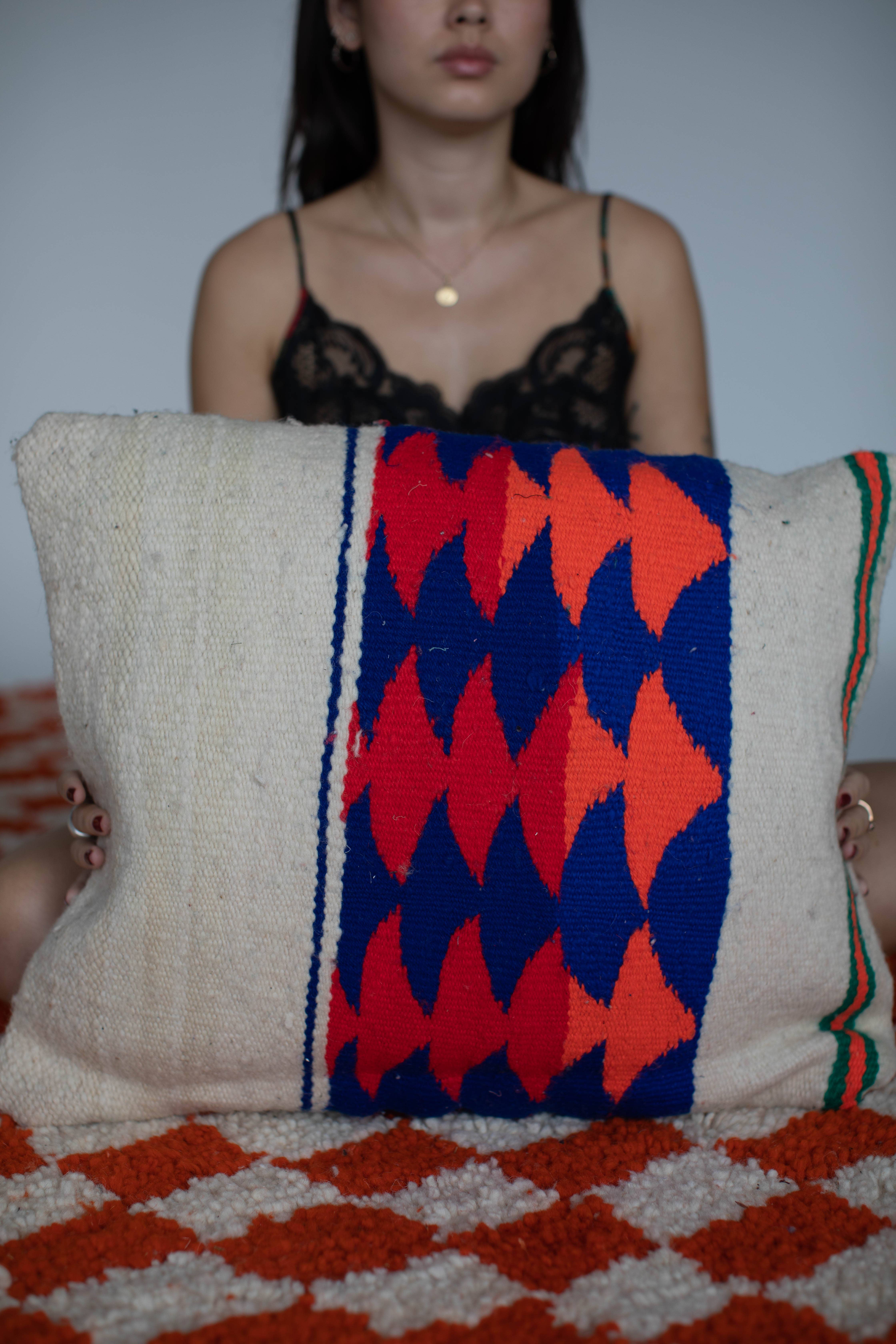 Voyage - Vente Housse de coussin - Housses de coussins marocains rayés5