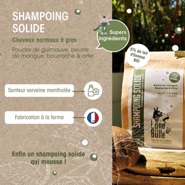 Nettle Shampoo – Normal to Oily Hair for wholesale by L'Âne Qui Bulle