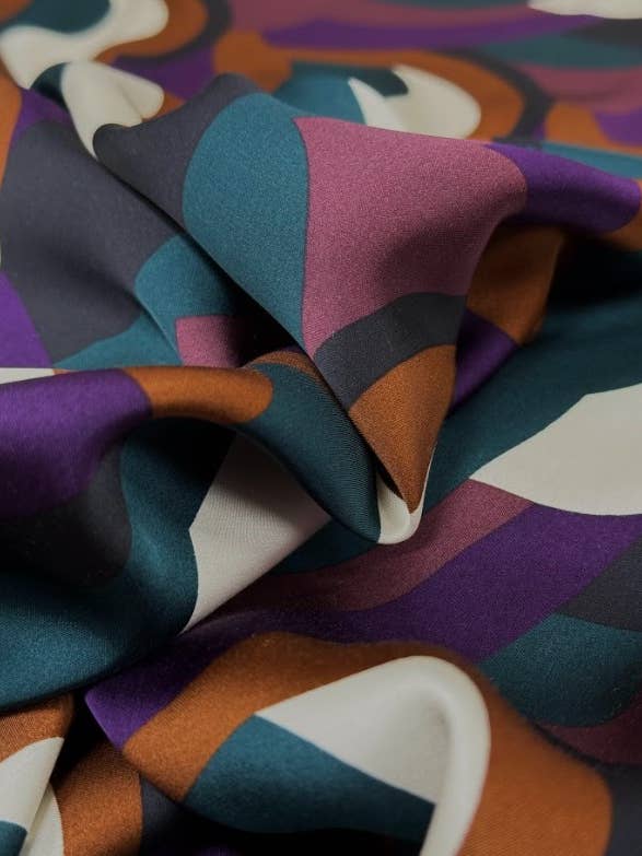 High-quality Ecovero Charmeuse Fabric Made in Italy. for wholesale by Ermani Group Inc - Sustainable High-End Fabrics