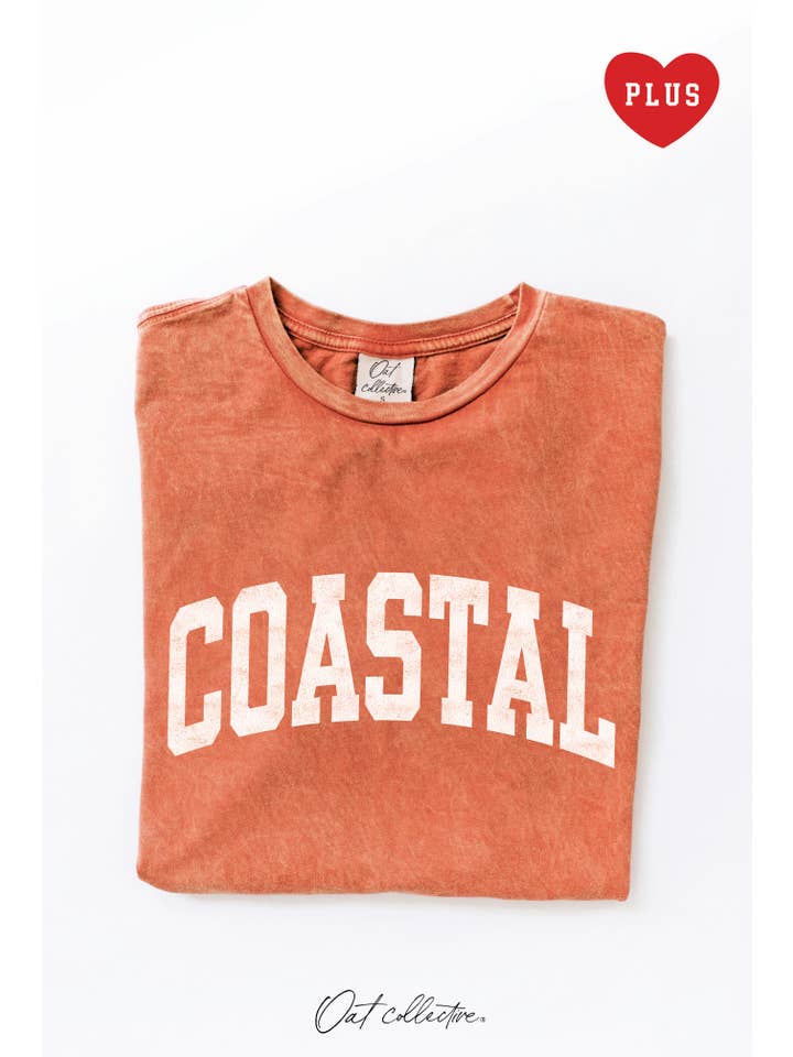 OAT COLLECTIVE - Wholesale Screen printed t-shirt – Women′s - COASTAL Plus Mineral Graphic Top12