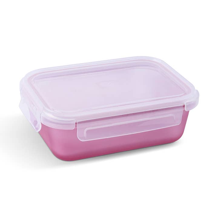 33.8oz Silicone Glass Food Storage Container - Faded Merlot for wholesale by Core Home