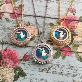 My Captured Journey - Wholesale Locket Necklace - 5 Great Lakes Michigan Beach Necklace, Locket necklace3