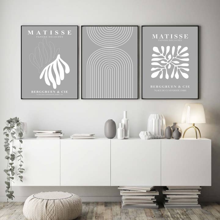 Matisse Regenbogen-Set mit 3 Drucken für den Großhandel von D'LUXE PRINTS