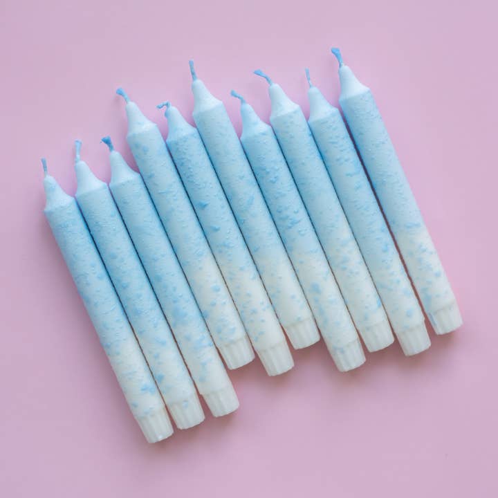 Nordtrice - Wholesale Tapered Candle/Candlestick - Taper candles - two-colored with decorations mix