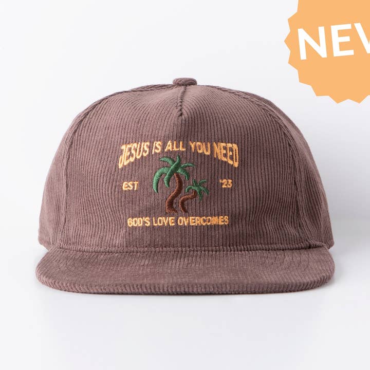 Jesus is All You Need Corduroy Hat for wholesale by GLO- God's Love Overcomes