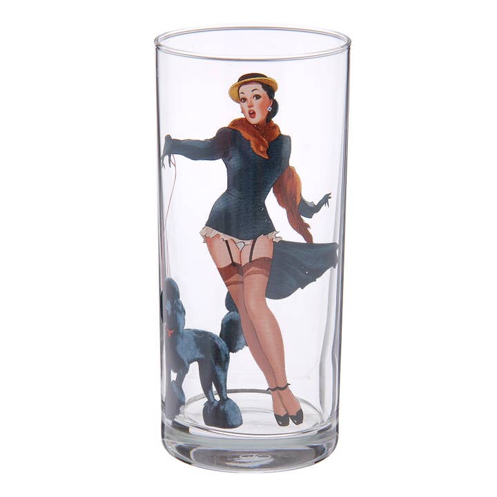 STP - Wholesale Drinking Glass/Cup - Pin-up Girls Drinking Glasses Set of 6 - 11.5 fl oz (330ml)