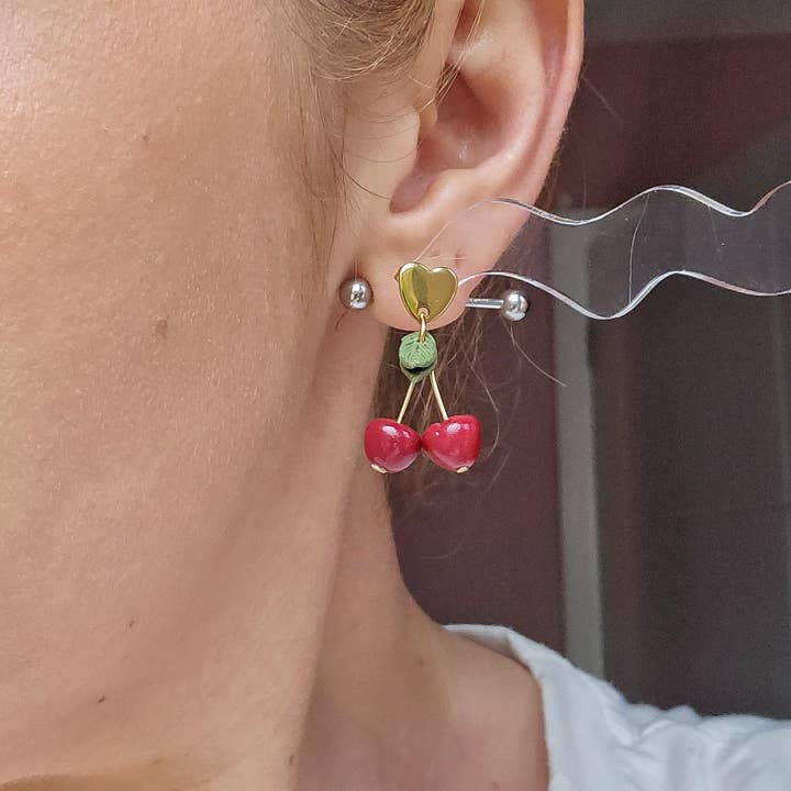 blurandbake - Vendita all'ingrosso Orecchini pendenti - Ciondoli Cherry2