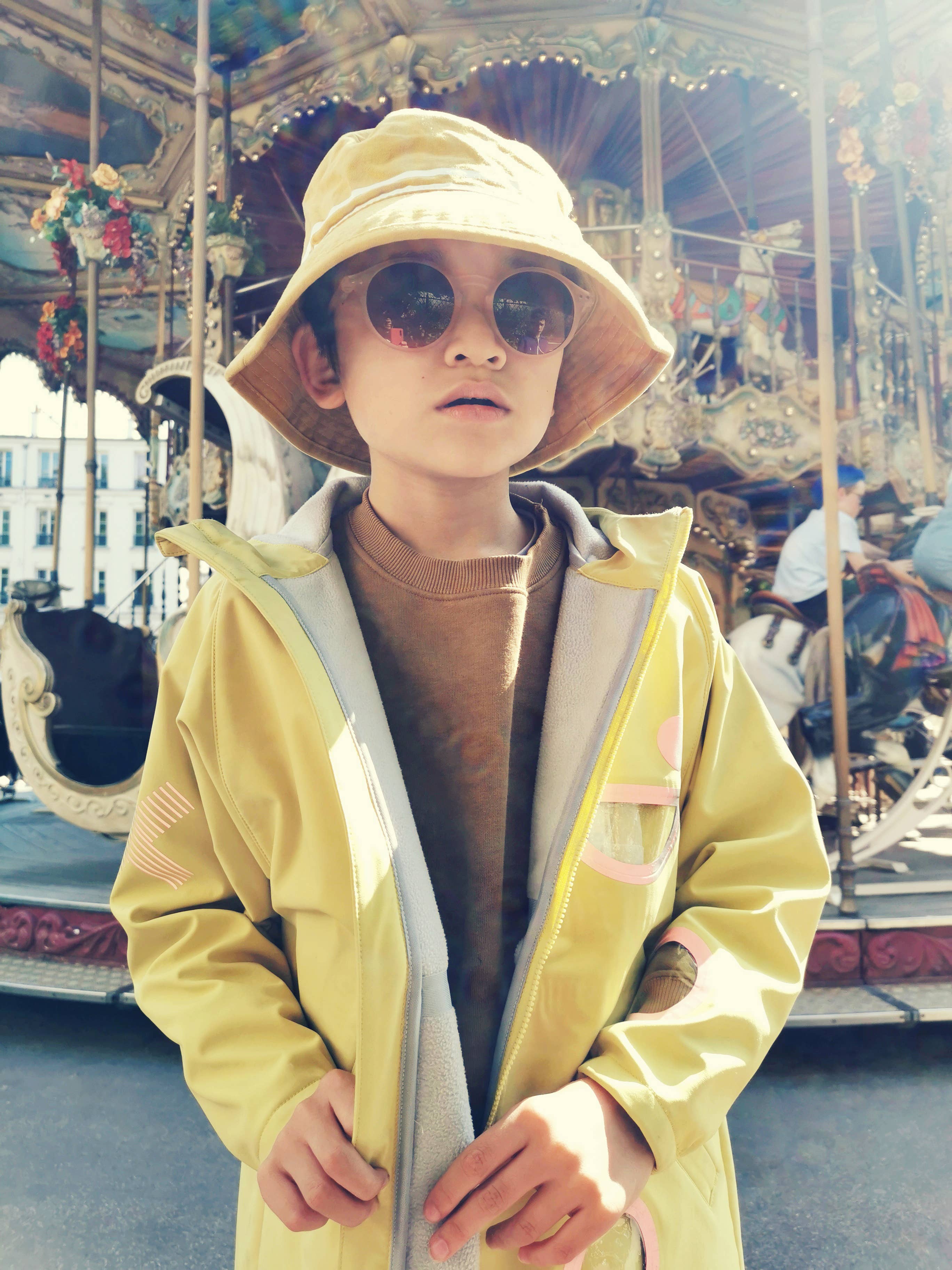 BOXBO – Engroshandel Vindjakke – til børn – WISTITI vind- og regnjakke til børn - gul5