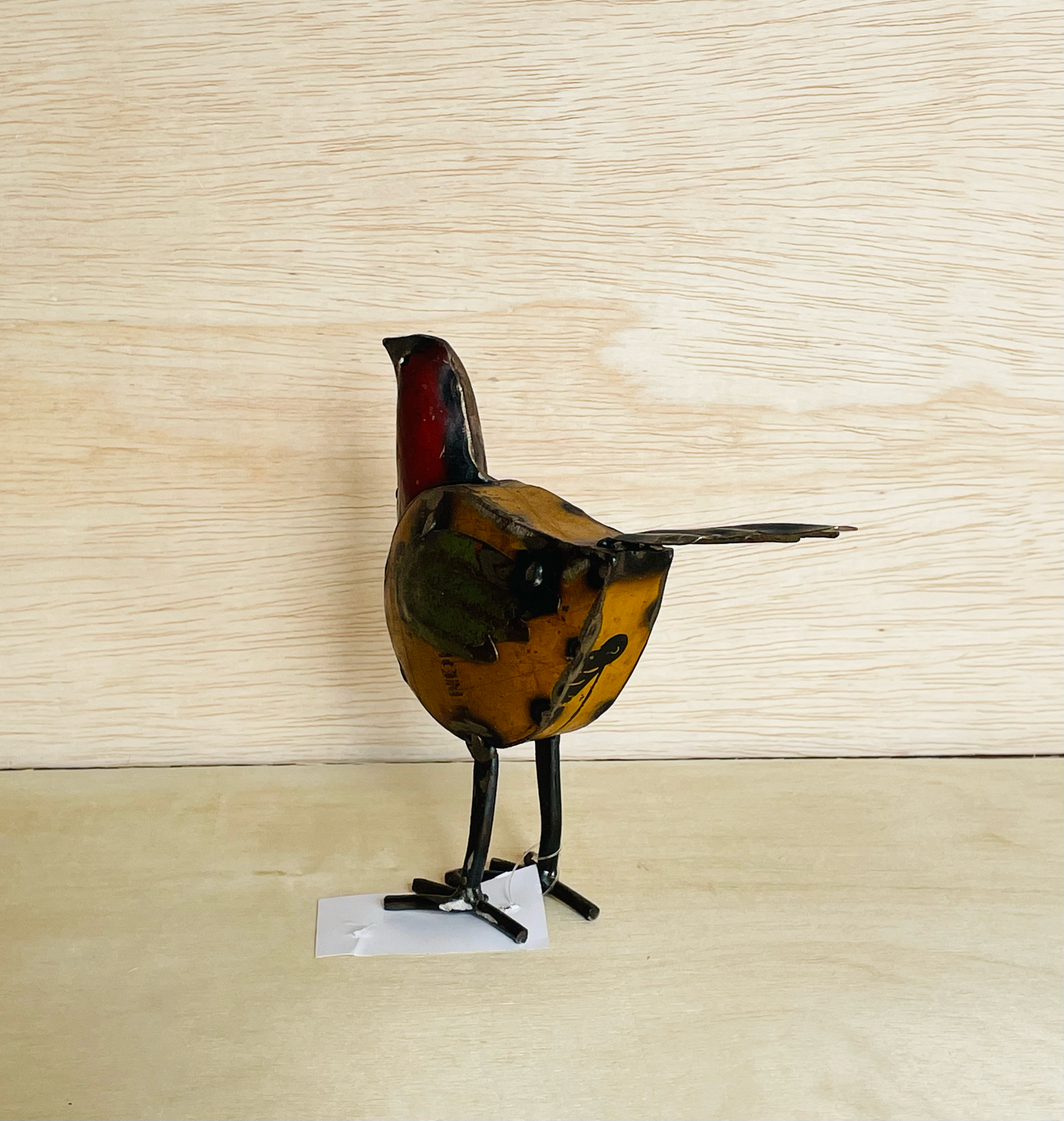 Everyday Artifact - Wholesale Sculpture - Yellow Bird Recycled Metal Animals2