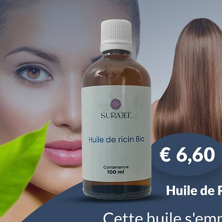 Bio-Rizinusöl 100 ml für den Großhandel von surajee