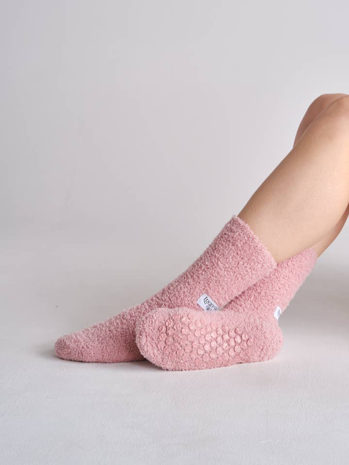 The Fuzzy Slipper Sock for wholesale by LUCKY HONEY