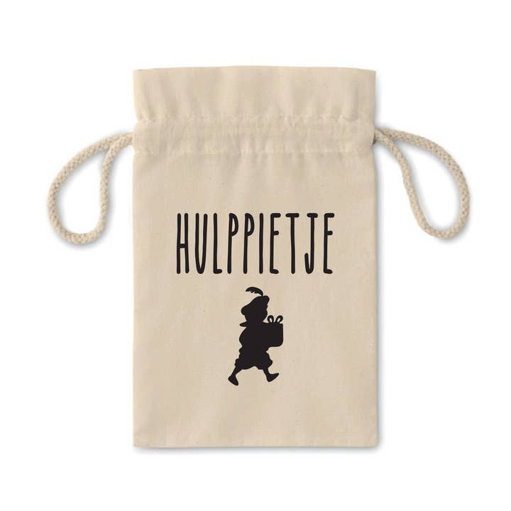 Peppernut Bag 'Helper Pietje' Ecru for wholesale by Sproetiz