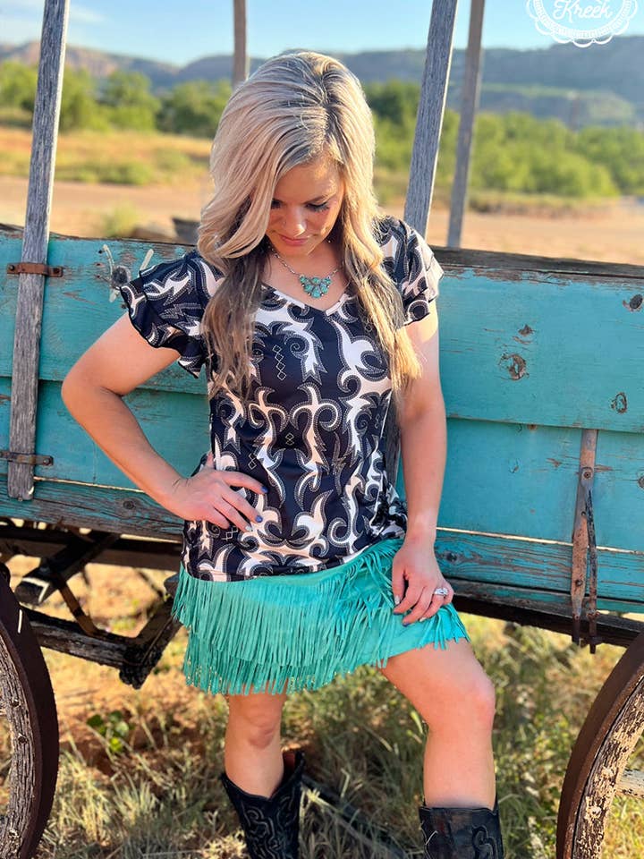 Sterling Kreek - Wholesale Blouse - Women's - Space Cowgirl Top