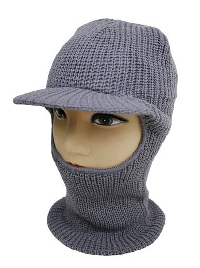 One Holed Mask Beanies med Visir för wholesale av Cap Zone