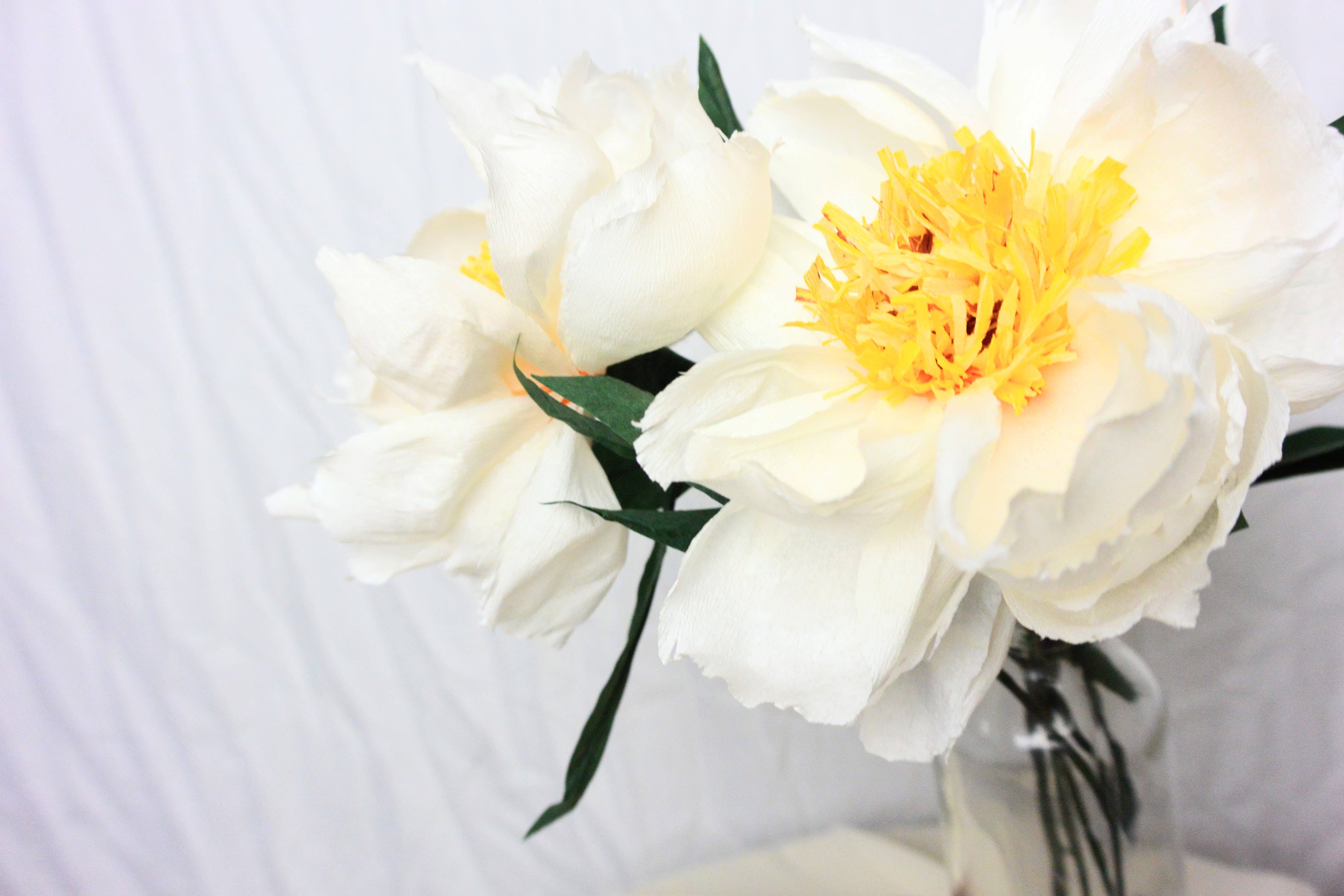 Beautiful Things By Bec - Wholesale Artificial Flowers - White Paper Peonies, Artificial Peonies, Fall Florals3